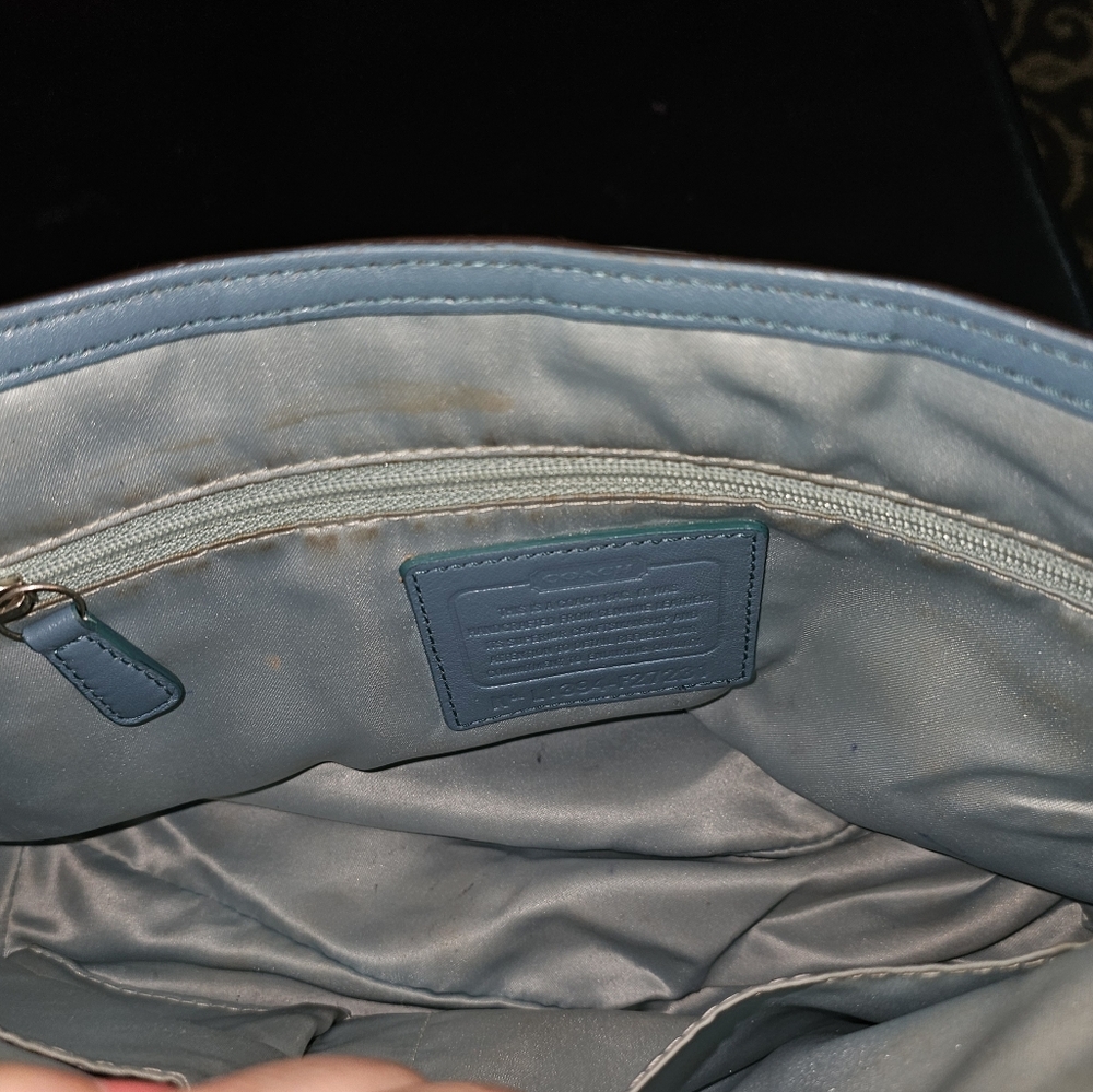 Coach Campbell Leather Satchel/Crossbody Purse - Picture 9 of 9